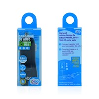 i2Go Cargador de Auto 2 Entradas USB de 3.1 AMP - Negro